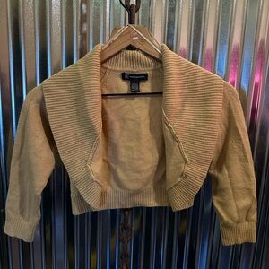 INC International Concepts Beige Ribbed Cardigan